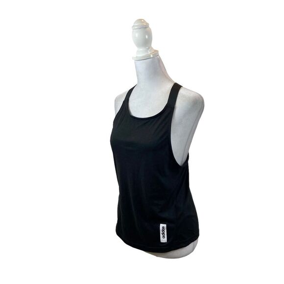 Adidas Ladies Brilliant Basics Solid Black Tank Top Size Small - Picture 10 of 13